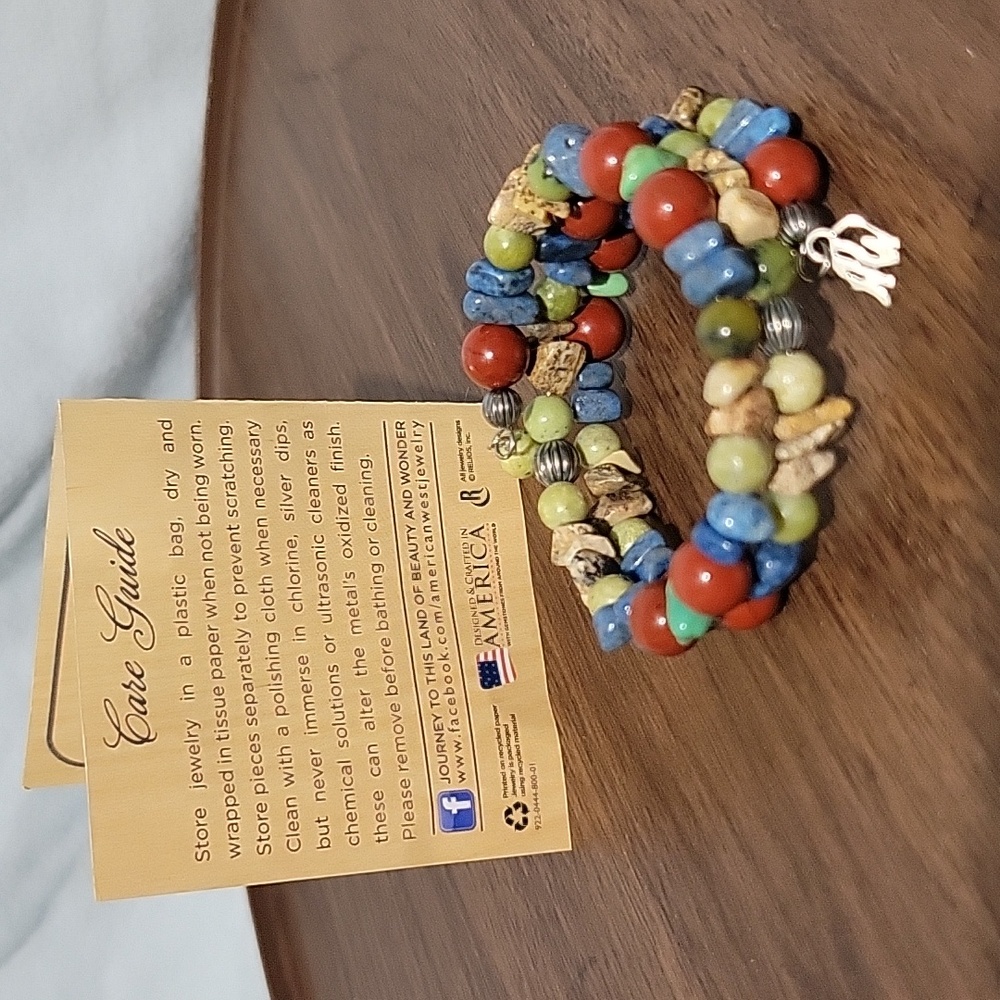 American West Stone Coil Bracelet NWOT - Picture 5 of 6